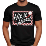 Hit It Hard Checkerboard Tee Shirt