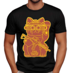 Brain Rot Maneki Neko Pueo Defense Group Cat Shirt