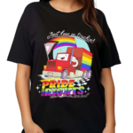 Just Keep On Truckin Pride Rights We’re It For The Long Haul LGBT Flag Shirt