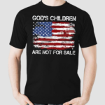 Gods Children Are Not For Sale American Flag Shirt