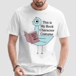 This Is My Book Character Costume Funny Pigeon Kids Reading Shirt