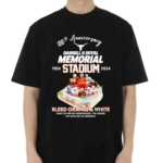 100th Anniversary 1924 – 2024 Darrell K Royal Memorial Stadium Bleed Orange And White Shirt