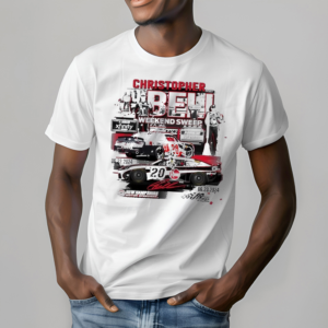 Christopher Bell Checkered Flag Sports Heather Charcoal 2024 USA Today 301 Race Winner Shirt