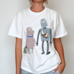 Neon Cinema Robot Dreams Dog And Robot 2024 Shirt