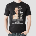 Chester Bennington 1976-2017 Thank You For The Memories Signature Shirt