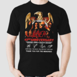 Slayer 43rd Anniversary 1981-2024 Thank You For The Memories Signs Shirt