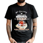 100th Anniversary 1924 – 2024 Darrell K Royal Memorial Stadium Bleed Orange And White Shirt