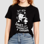 New Just A Boy Who Loves Pterodactyls & Gators Shirt