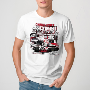 Christopher Bell Checkered Flag Sports Heather Charcoal 2024 USA Today 301 Race Winner Shirt