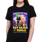 End Of An Era Pat Sajak 41st Anniversary Wheel Of Fortune Thank You For The Memories Signatures Shirt