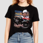 Dale Earnhardt Checkered Flag Sports Black 1995 Goodwrench Brickyard 400 Winner Shirt