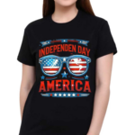 Independence Day Of America Glasses Shirt