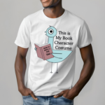 This Is My Book Character Costume Funny Pigeon Kids Reading Shirt