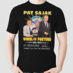 Pat Sajak Wheel Of Fortune 1981 2024 41 Seasons The Memories Signature Shirt