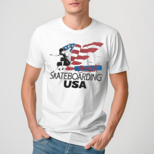 Usa Shred It Skateboarding Shirt