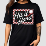 Hit It Hard Checkerboard Tee Shirt