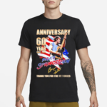 Anniversary 60th Year 1964-2024 Bruce Springsteen Thank You For The Memories Shirt