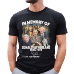 In Memory Of Donald Sutherland The Hunger Games 1935 2024 Thank You Signature Shirt