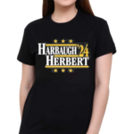 Trader Aaron Wearing Harbaugh Herbert 2024 Shirt