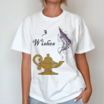 Genie Lamp 3 Wishes Jinni Graphic With Sayings Shirt