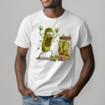 Cucumber Art Print Casual Shirt