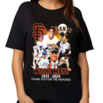 Willie Mays San Francisco Giants 1931 2024 Signature Thank You For The Memories Shirt