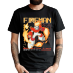 Megaman Capcom Fireman Large Print Shirt