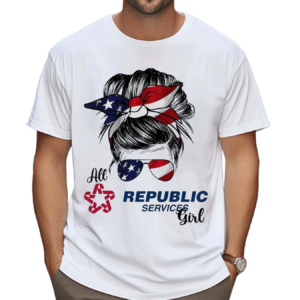 Messy Bun All Cvs Republic Services Girl Shirt