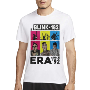 Awesome Blink 182 in Era Since 92 Crappy Punk Rock 2024 Painting Shirt