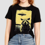 Raccoon Ufo Alien Shirt