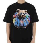 Swag Bear With Cool Glasses Urban Hip Hop Graffiti Art Style Shirt