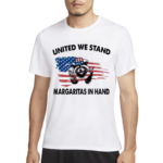 Raccoon United We Stand Margarita In Hand USA Flag Shirt