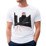 Des Moines Skyline Umbrella Shirt