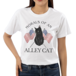 Morals Of An Alley Cat American Flag Shirt