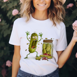 Cucumber Art Print Casual Shirt