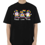 Gnomies Peace Love Pride LGBTQ Shirt