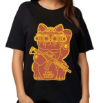 Brain Rot Maneki Neko Pueo Defense Group Cat Shirt