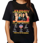 Journey 50th Anniversary 1974 2024 Signature Thank You For The Memories Shirt