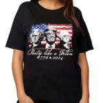 Party Like A Felon Shirt 1776 2024 America Flag Shirt