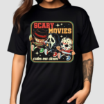 Scary Movies Calm Me Down Freddy Krueger Ghostface And Jason Voorhees Shirt