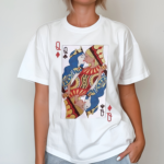 Women’s Rainbow Love Lesbian Playing Cards Art Shirt