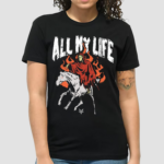 Fallinginreverse Store All My Life Reaper Horse Shirt