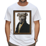 Well Groomed Dapper Pitbull Portrait Shirt