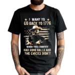 Clint Eastwood I Want To Go Back To 1776 When This Country Had Some Balls Shirt