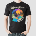 Wyatt Flores Surfing Skeleton Here There Gone Tour 2024 shirt