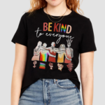 LASFOUR Lgbt Be Kind to Everyone 3D All Over Printed Shirts for Pride Month
