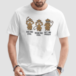 Monkeys See No Evil Hear No Evil Get No Pussy Shirt