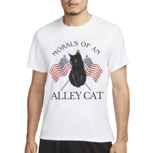 Morals Of An Alley Cat American Flag Shirt