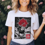 Kung Fu Panda Mad Engine Girls Youth Panda Woodcut Shirt