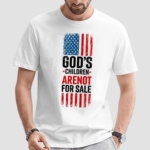 Gods Children Are Not For Sale Vintage Usa Flag Political Shirt